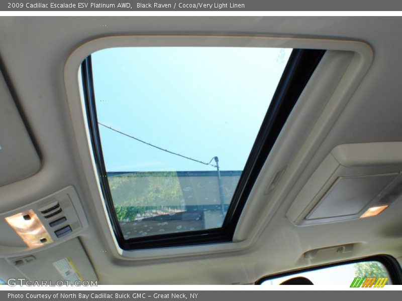 Sunroof of 2009 Escalade ESV Platinum AWD