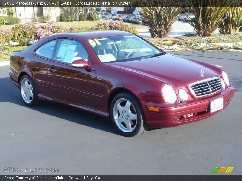 Bordeaux Red Metallic / Oyster 2001 Mercedes-Benz CLK 430 Coupe