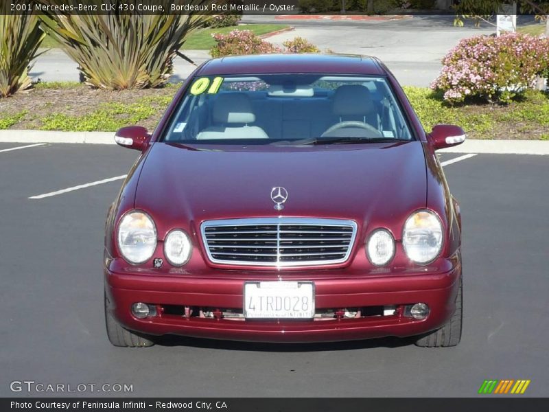 Bordeaux Red Metallic / Oyster 2001 Mercedes-Benz CLK 430 Coupe