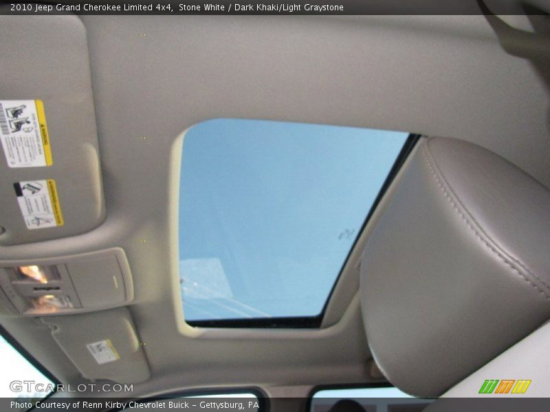 Stone White / Dark Khaki/Light Graystone 2010 Jeep Grand Cherokee Limited 4x4