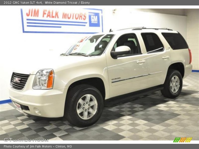 White Diamond Tricoat / Ebony 2012 GMC Yukon SLT 4x4