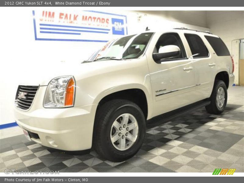 White Diamond Tricoat / Ebony 2012 GMC Yukon SLT 4x4
