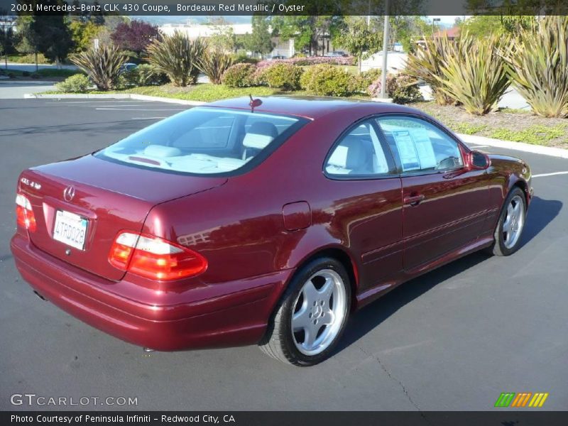 Bordeaux Red Metallic / Oyster 2001 Mercedes-Benz CLK 430 Coupe