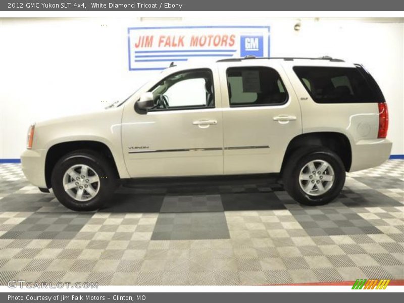 White Diamond Tricoat / Ebony 2012 GMC Yukon SLT 4x4