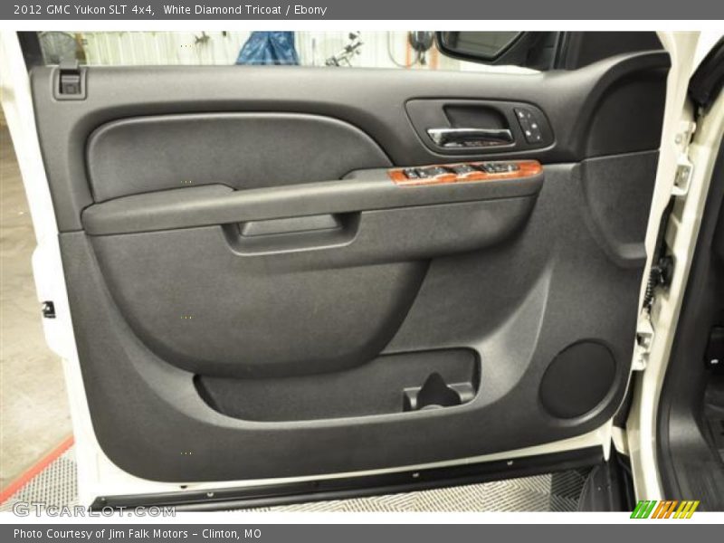 White Diamond Tricoat / Ebony 2012 GMC Yukon SLT 4x4