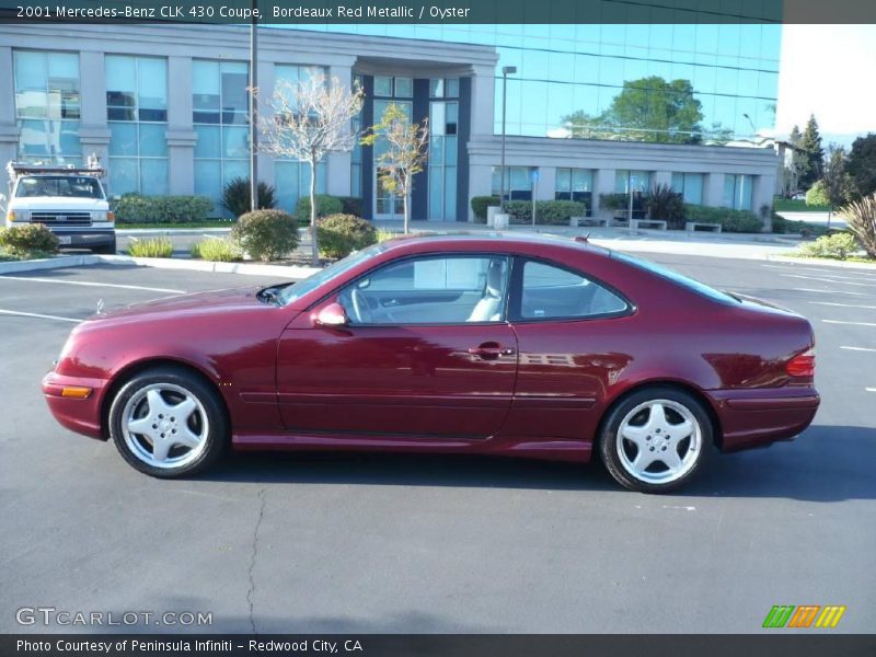 Bordeaux Red Metallic / Oyster 2001 Mercedes-Benz CLK 430 Coupe