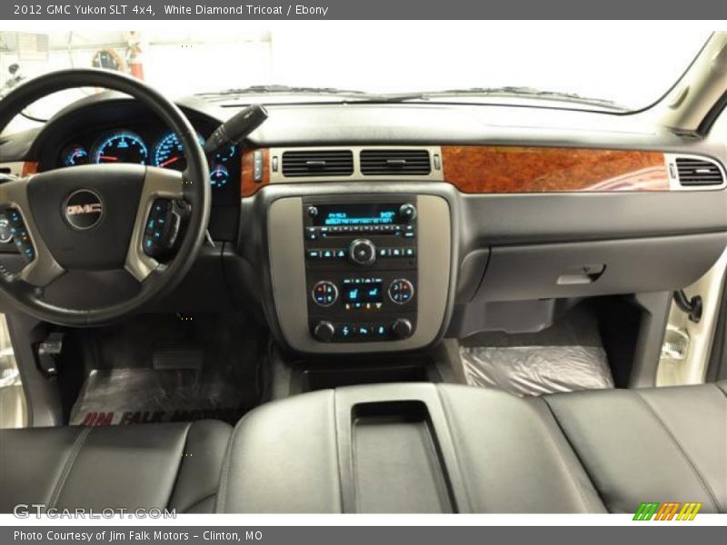 White Diamond Tricoat / Ebony 2012 GMC Yukon SLT 4x4