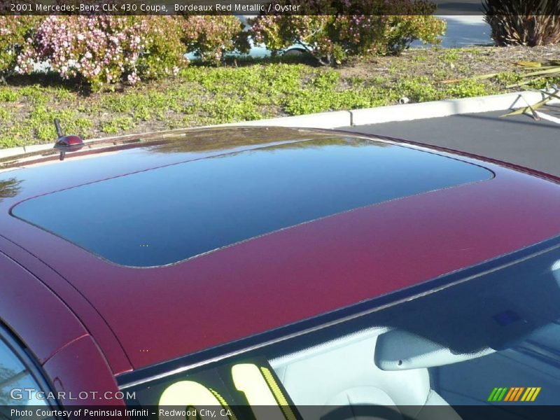 Bordeaux Red Metallic / Oyster 2001 Mercedes-Benz CLK 430 Coupe