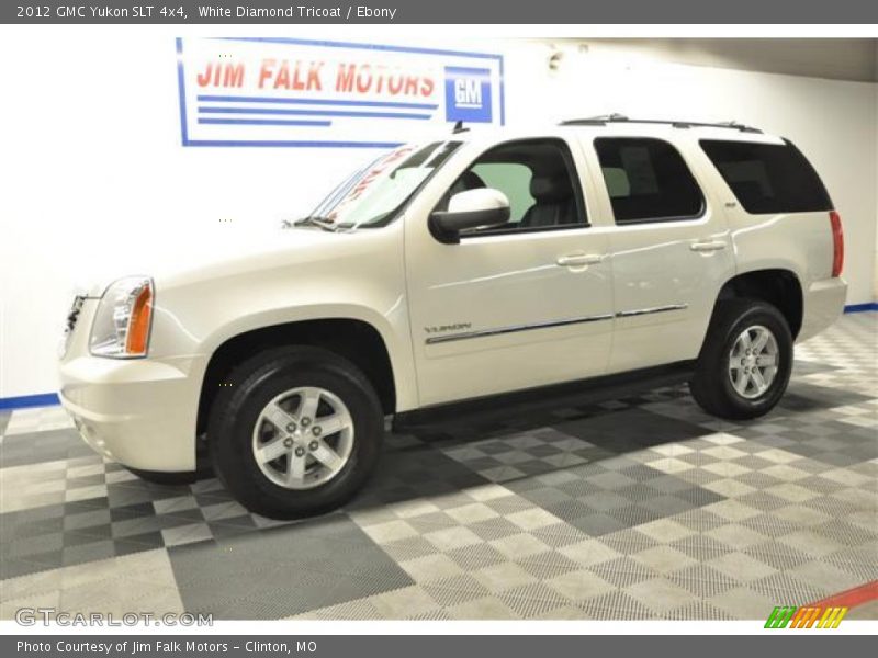 White Diamond Tricoat / Ebony 2012 GMC Yukon SLT 4x4