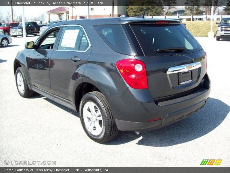 Ashen Gray Metallic / Jet Black 2012 Chevrolet Equinox LS