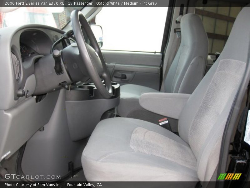 Oxford White / Medium Flint Grey 2006 Ford E Series Van E350 XLT 15 Passenger