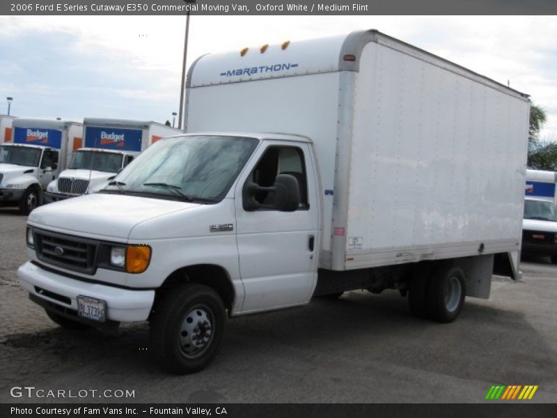 Oxford White / Medium Flint 2006 Ford E Series Cutaway E350 Commercial Moving Van