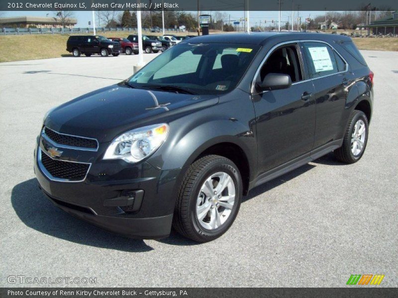 Ashen Gray Metallic / Jet Black 2012 Chevrolet Equinox LS