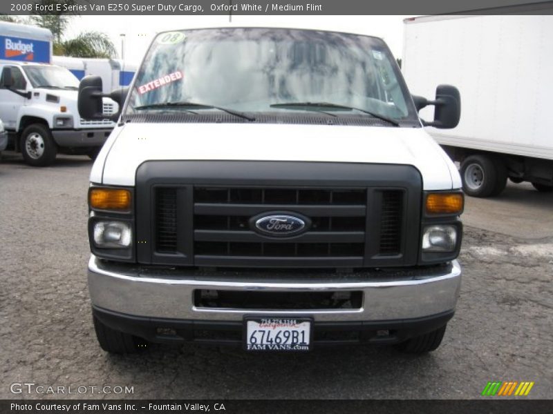 Oxford White / Medium Flint 2008 Ford E Series Van E250 Super Duty Cargo