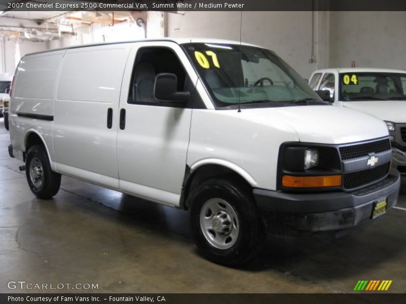 Summit White / Medium Pewter 2007 Chevrolet Express 2500 Commercial Van