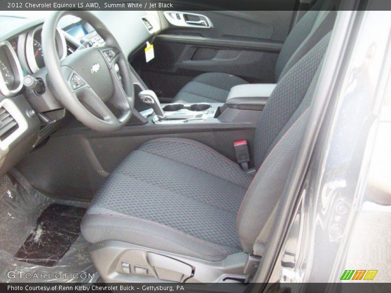 Summit White / Jet Black 2012 Chevrolet Equinox LS AWD