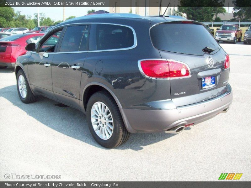 Cyber Gray Metallic / Ebony 2012 Buick Enclave AWD