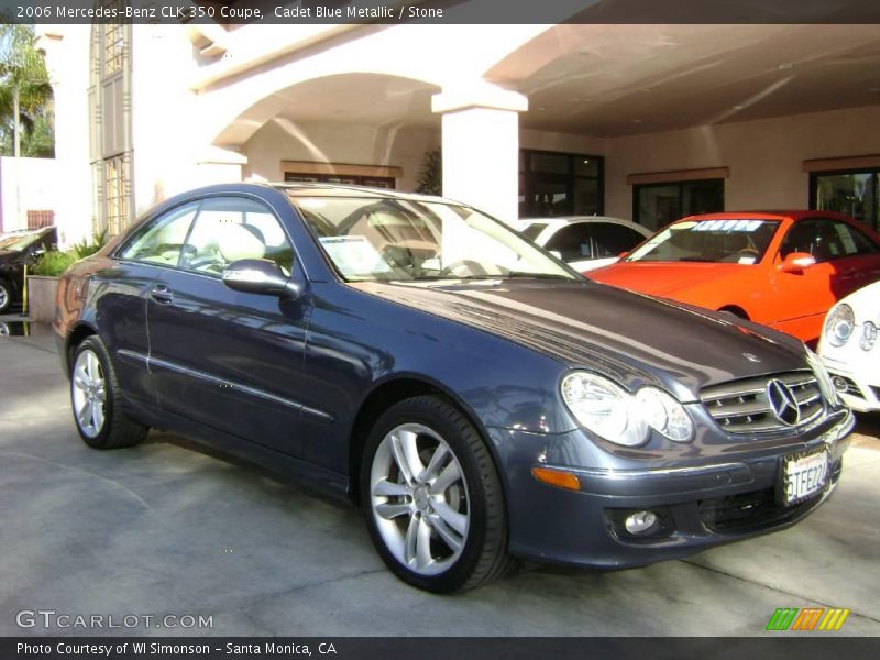 Cadet Blue Metallic / Stone 2006 Mercedes-Benz CLK 350 Coupe