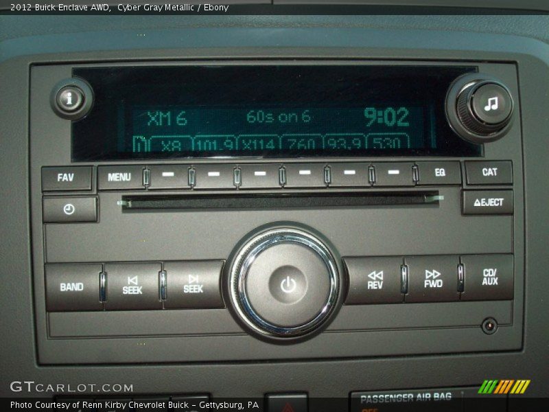 Cyber Gray Metallic / Ebony 2012 Buick Enclave AWD