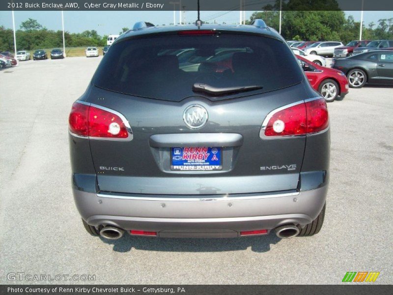 Cyber Gray Metallic / Ebony 2012 Buick Enclave AWD