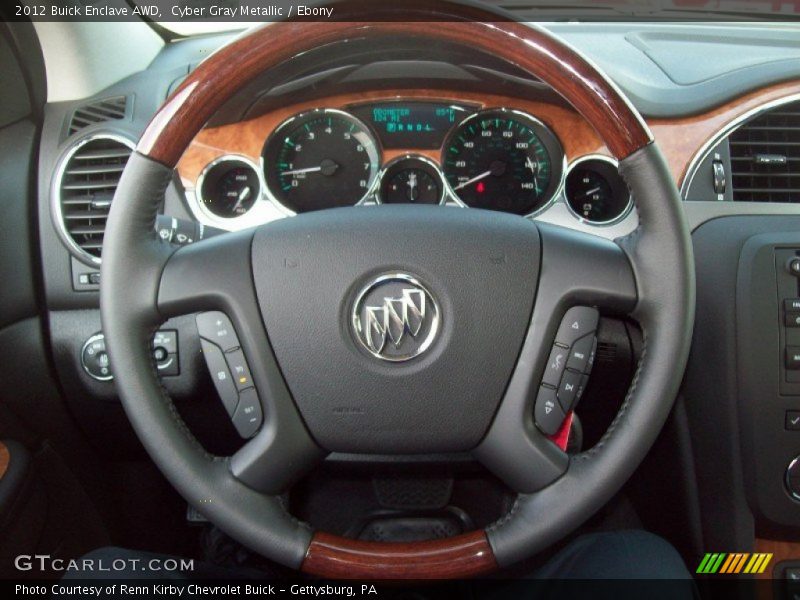 Cyber Gray Metallic / Ebony 2012 Buick Enclave AWD