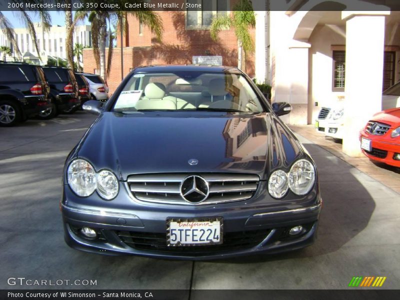 Cadet Blue Metallic / Stone 2006 Mercedes-Benz CLK 350 Coupe