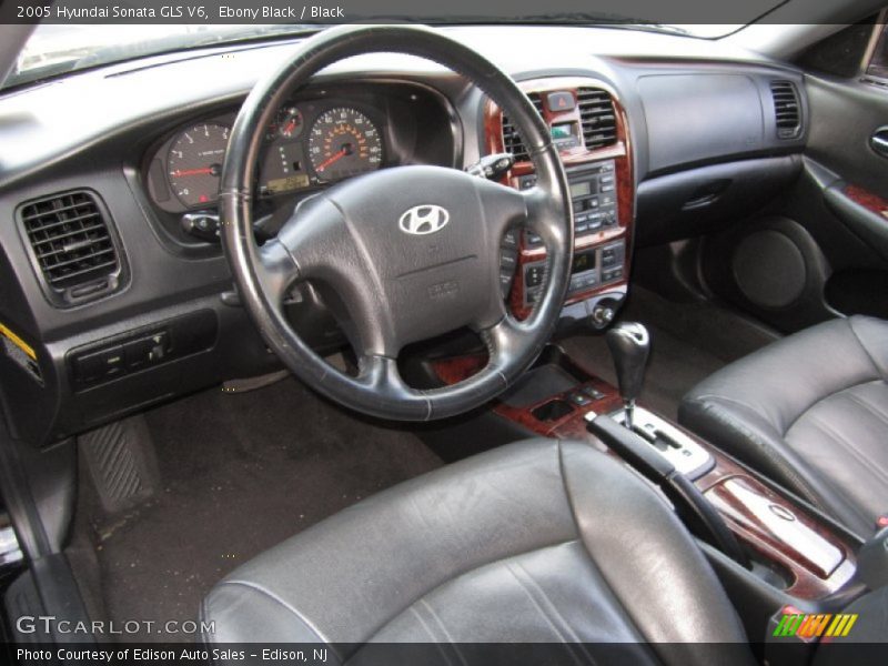 Ebony Black / Black 2005 Hyundai Sonata GLS V6
