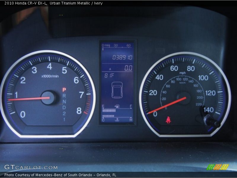 Urban Titanium Metallic / Ivory 2010 Honda CR-V EX-L