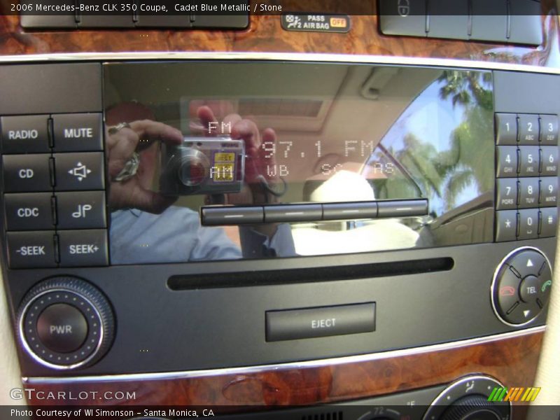 Cadet Blue Metallic / Stone 2006 Mercedes-Benz CLK 350 Coupe