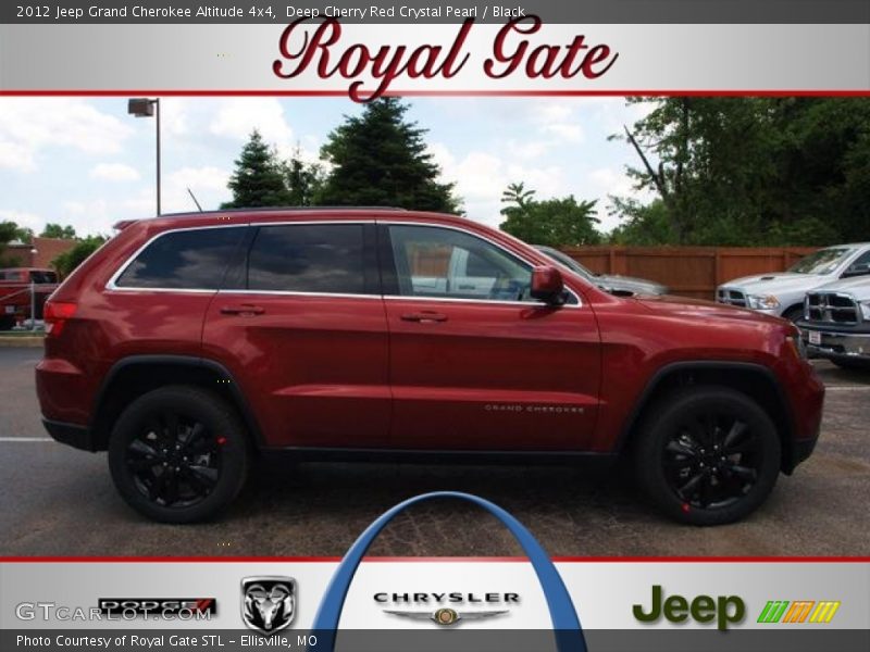 Deep Cherry Red Crystal Pearl / Black 2012 Jeep Grand Cherokee Altitude 4x4