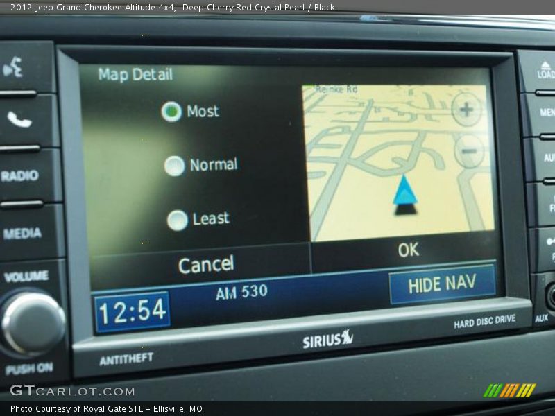 Deep Cherry Red Crystal Pearl / Black 2012 Jeep Grand Cherokee Altitude 4x4