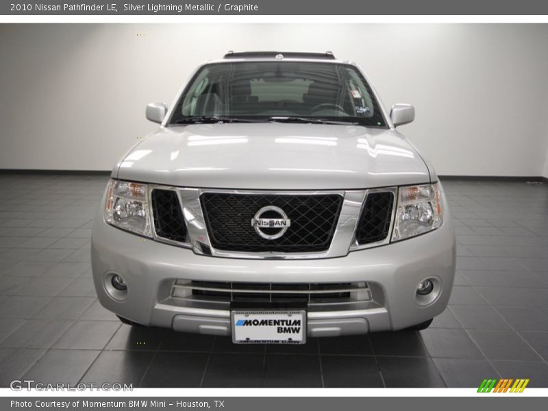Silver Lightning Metallic / Graphite 2010 Nissan Pathfinder LE