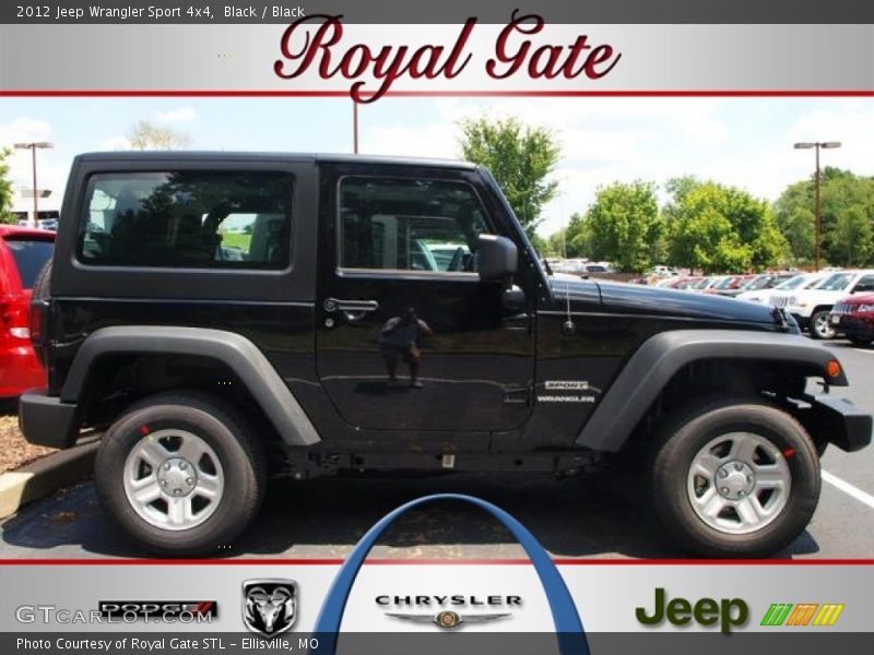 Black / Black 2012 Jeep Wrangler Sport 4x4
