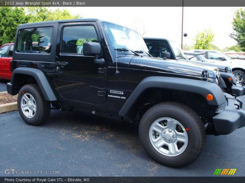 Black / Black 2012 Jeep Wrangler Sport 4x4