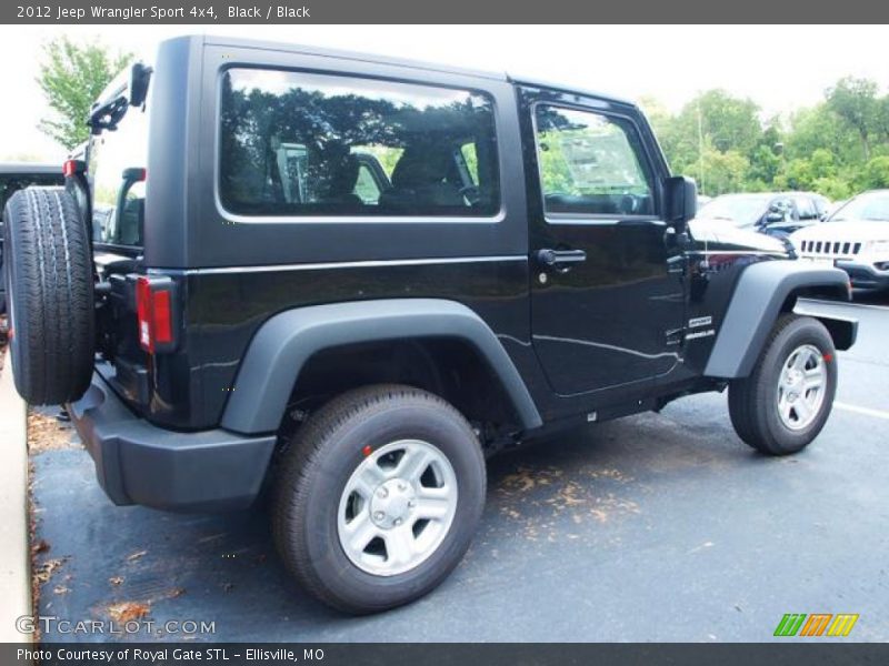 Black / Black 2012 Jeep Wrangler Sport 4x4
