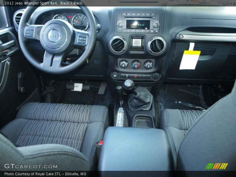 Black / Black 2012 Jeep Wrangler Sport 4x4