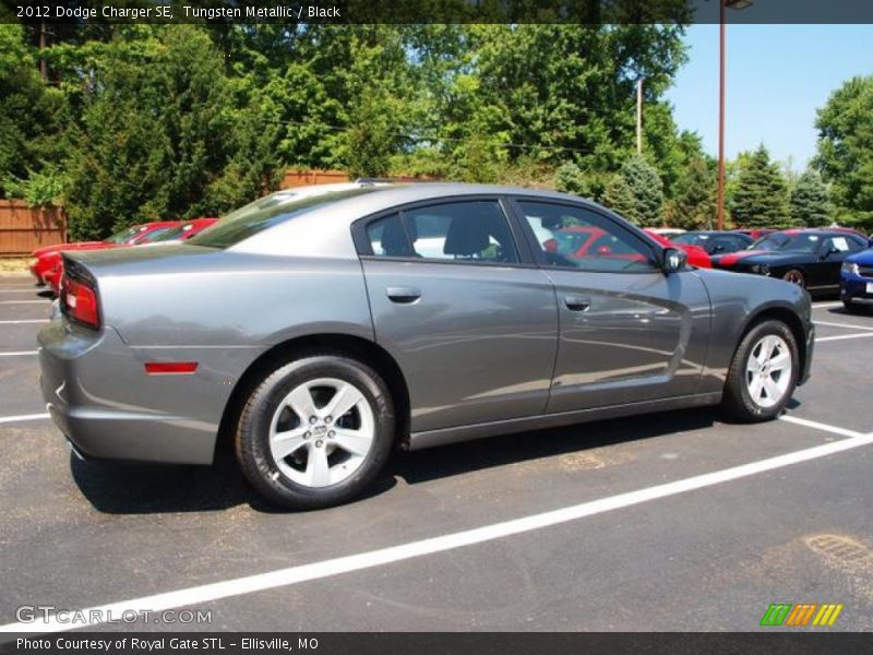 Tungsten Metallic / Black 2012 Dodge Charger SE