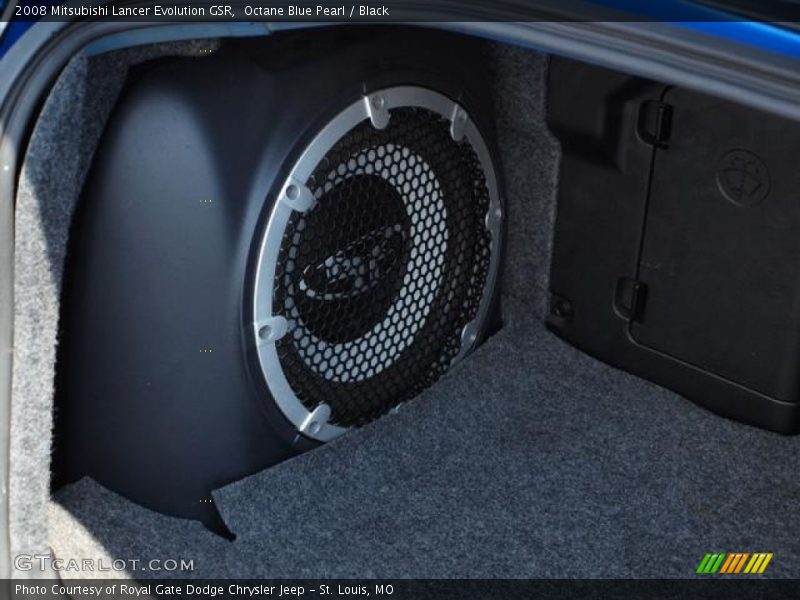Octane Blue Pearl / Black 2008 Mitsubishi Lancer Evolution GSR