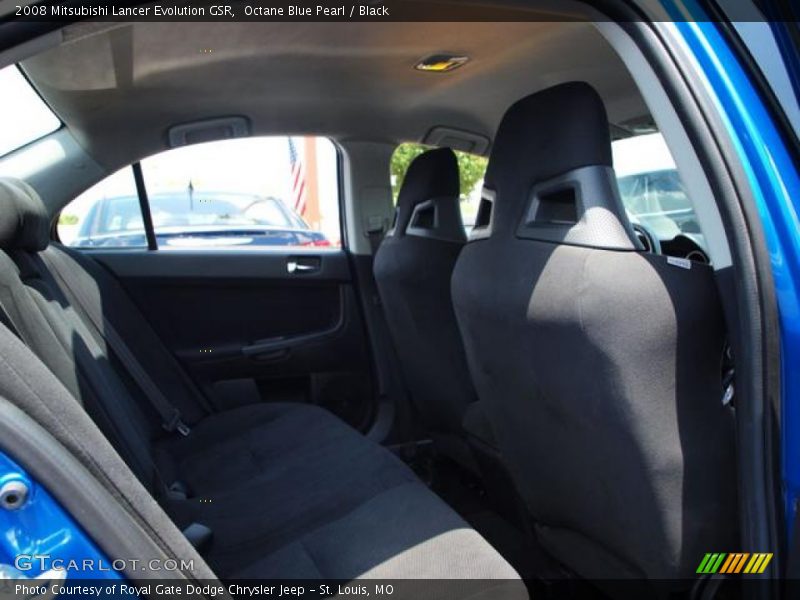 Octane Blue Pearl / Black 2008 Mitsubishi Lancer Evolution GSR
