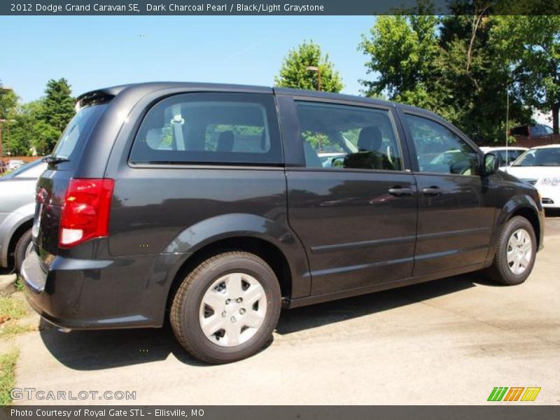 Dark Charcoal Pearl / Black/Light Graystone 2012 Dodge Grand Caravan SE