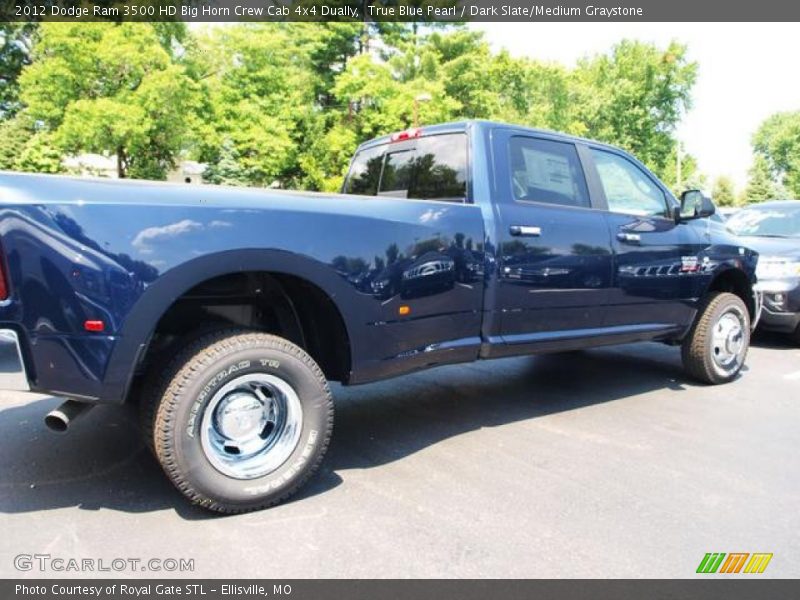 True Blue Pearl / Dark Slate/Medium Graystone 2012 Dodge Ram 3500 HD Big Horn Crew Cab 4x4 Dually