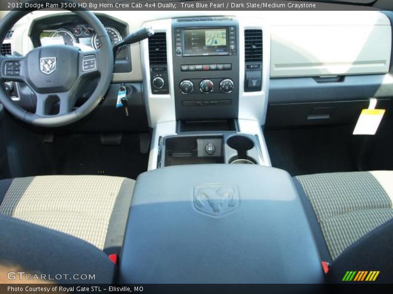 True Blue Pearl / Dark Slate/Medium Graystone 2012 Dodge Ram 3500 HD Big Horn Crew Cab 4x4 Dually