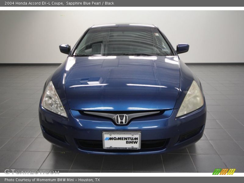 Sapphire Blue Pearl / Black 2004 Honda Accord EX-L Coupe