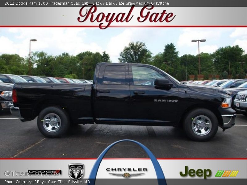 Black / Dark Slate Gray/Medium Graystone 2012 Dodge Ram 1500 Tradesman Quad Cab