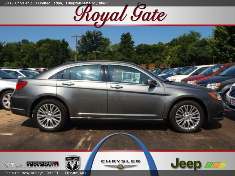 Tungsten Metallic / Black 2012 Chrysler 200 Limited Sedan