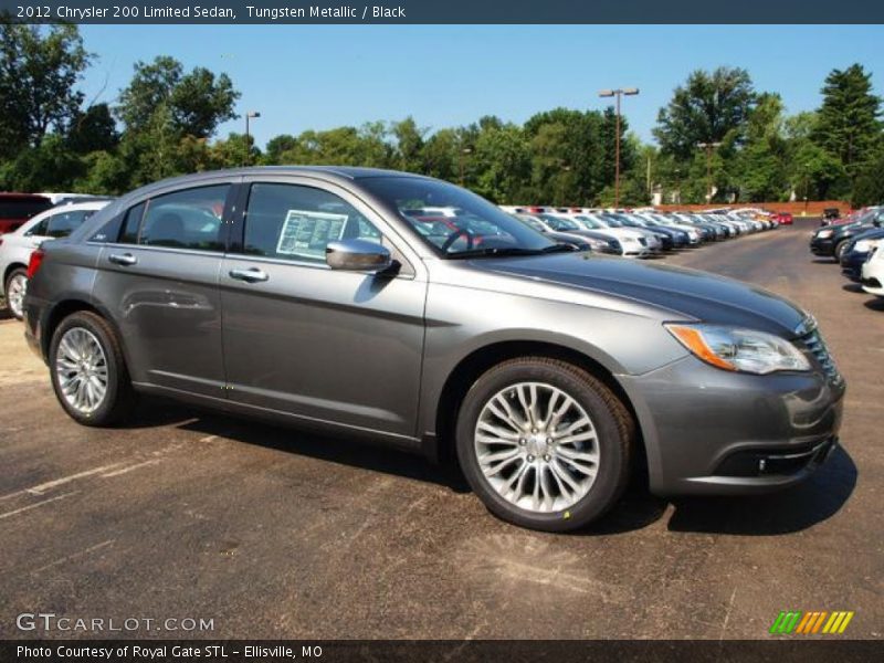 Tungsten Metallic / Black 2012 Chrysler 200 Limited Sedan