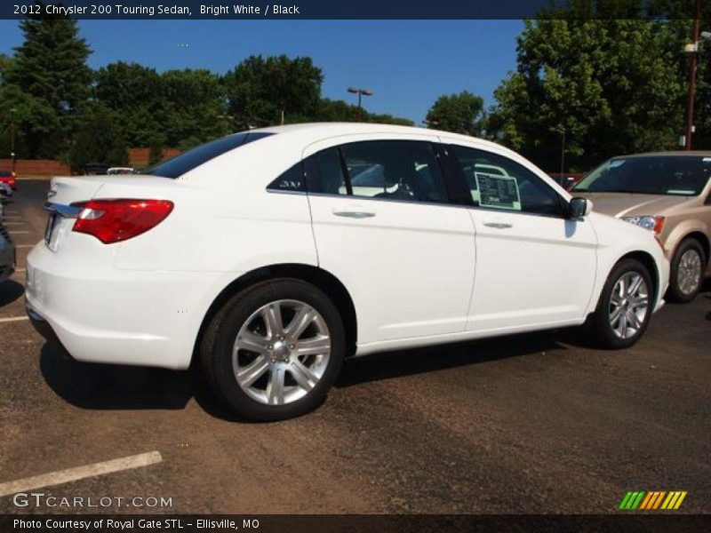 Bright White / Black 2012 Chrysler 200 Touring Sedan