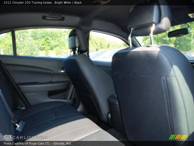 Bright White / Black 2012 Chrysler 200 Touring Sedan