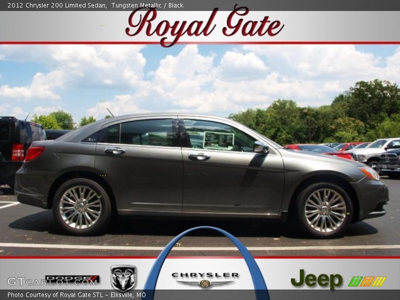 Tungsten Metallic / Black 2012 Chrysler 200 Limited Sedan