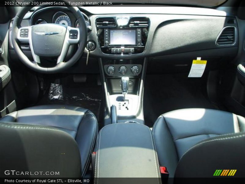 Tungsten Metallic / Black 2012 Chrysler 200 Limited Sedan